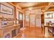 Charming entryway with stained glass door and hardwood floors at 917 Patrick Johnston Ln, Davidson, NC 28036