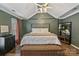 Large main bedroom with vaulted ceiling and canopy bed at 1403 Colwick Ln, Rock Hill, SC 29732