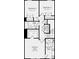 Second floor plan with owner's suite, two bedrooms, and bathrooms at 1732 Blanche St, Charlotte, NC 28262