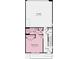 Lower-level floor plan showing garage, bedroom, and bathroom at 1736 Blanche St, Charlotte, NC 28262