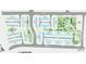 Community site plan showcasing parks, green spaces, and building locations at 207 Tamala St, Davidson, NC 28036