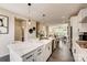 Open concept kitchen with large island and modern finishes at 207 Tamala St, Davidson, NC 28036