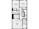 Upper floor plan with owner's suite and two additional bedrooms at 207 Tamala St, Davidson, NC 28036