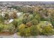 Scenic aerial view of the lot with pond and neighboring houses at 3417 Beaty Rd, Gastonia, NC 28056