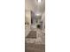 Main bathroom with double vanity and marble countertops at 3431 Polkville Rd, Shelby, NC 28150