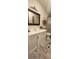 Bathroom featuring a vanity, toilet and shower/tub combo at 3431 Polkville Rd, Shelby, NC 28150