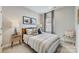 Cozy bedroom with a double bed and nightstand at 5015 Westmead Ln, Charlotte, NC 28262