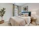Comfortable bedroom with a double bed and side table at 5015 Westmead Ln, Charlotte, NC 28262