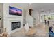 Living room showcasing a marble fireplace and an open floor plan at 5015 Westmead Ln, Charlotte, NC 28262