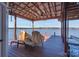 Covered dock with seating and lake views at 638 Deerfield Rd, Mount Gilead, NC 27306