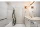 Bathroom featuring a soaking tub and shower at 10105 Bishops Gate Blvd, Pineville, NC 28134