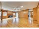 Bright living room with hardwood floors, fireplace, and sliding glass doors at 1625 Colony Rd, Rock Hill, SC 29730