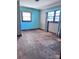 Bedroom with hardwood floors and blue walls at 325 Hunter St, Salisbury, NC 28144