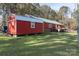 Red house with matching barn and deck at 1115 Marys Grove Church Rd # 1, Kings Mountain, NC 28086