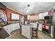 Modern kitchen with white cabinets and an island at 1115 Marys Grove Church Rd # 1, Kings Mountain, NC 28086