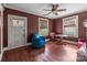 Living area with hardwood floors and large windows at 1617 Parson St, Charlotte, NC 28205