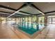 Inviting indoor swimming pool with ample space for recreation at 4779 Looking Glass Trl, Denver, NC 28037