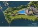 Community pool, clubhouse, and boat slips offering resort-style amenities at 4959 Marina Dr # 202, Sherrills Ford, NC 28673