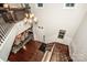 Bright two-story foyer with hardwood floors and chandelier at 153 Leaning Tower Dr, Mooresville, NC 28117