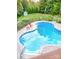 Freeform swimming pool with surrounding patio and yard at 153 Leaning Tower Dr, Mooresville, NC 28117