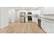 Modern kitchen with stainless steel appliances and white cabinets at 311 W Madison W St, York, SC 29745