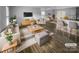 Spacious living room with hardwood floors, and modern furniture at 4438 Cochran Farm Ln, Charlotte, NC 28269