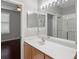 Bathroom with double vanity and a separate shower at 8063 Sultana Cir # C, Charlotte, NC 28227