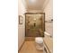 Bathroom with a large walk-in shower and tile flooring at 1315 East Blvd # 227, Charlotte, NC 28203