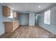 Simple kitchen with light wood cabinets and wood-look floors at 2124 Mcbrayer Springs Rd, Shelby, NC 28150