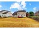 Large backyard with deck and fenced-in area at 417 Stowe Rd, Belmont, NC 28012