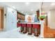 Kitchen features granite countertops and red bar stools at 417 Stowe Rd, Belmont, NC 28012