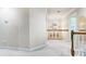 Upstairs hallway with light walls and carpeting at 417 Stowe Rd, Belmont, NC 28012