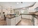 Kitchen with island, stainless steel appliances, and breakfast area at 5614 Underwood Ave, Charlotte, NC 28213