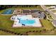 Community pool, playground, and tennis courts at 858 Two Brothers Ln, York, SC 29745