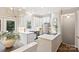 Modern white kitchen with stainless steel appliances at 314 W 10Th St, Charlotte, NC 28202