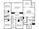 Upper floor plan with 4 bedrooms and two bathrooms at 316 Coronado Ave, Matthews, NC 28104