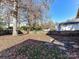 Landscaped backyard with mature trees at 4720 Aspen Ct, Charlotte, NC 28210