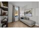 Modern office features large window, neutral walls, and stylish furnishings at 13005 Moon Rd # 43, Charlotte, NC 28277