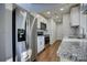 Modern kitchen with stainless steel appliances and granite counters at 2515 Dion Ave, Charlotte, NC 28212