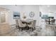 Elegant dining room featuring a large wooden table and six chairs at 1410 Deborah Cir, Shelby, NC 28150