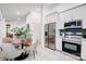 Modern kitchen with stainless steel appliances and breakfast nook at 1410 Deborah Cir, Shelby, NC 28150