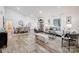 Open concept living area with hardwood floors, stylish furniture and large windows at 1410 Deborah Cir, Shelby, NC 28150