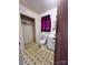 Bathroom with toilet, sink, and a shower at 703 Buffalo St, Shelby, NC 28150