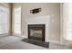 Gas fireplace with a modern design at 7750 Trailridge Dr, Tega Cay, SC 29708