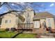 Two-story house exterior with deck and fenced yard at 7750 Trailridge Dr, Tega Cay, SC 29708