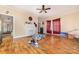 Spacious living room with hardwood floors and fireplace at 238 Academy Nw Ave # 27, Concord, NC 28025