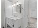 Modern bathroom with updated vanity and elegant lighting at 306 S Spargo St, Dallas, NC 28034