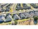 Community view showing homes, landscaping, and street layout at 5019 Pleasant Run Dr, Matthews, NC 28104