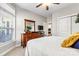 Bedroom with window seat and large window at 5019 Pleasant Run Dr, Matthews, NC 28104