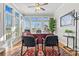 Spacious home office with built-in desk and abundant natural light at 5019 Pleasant Run Dr, Matthews, NC 28104